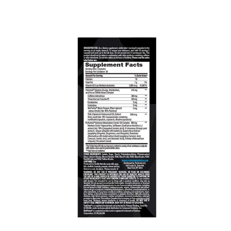 Performix Sst V2x, Termogenic, 60 Cps