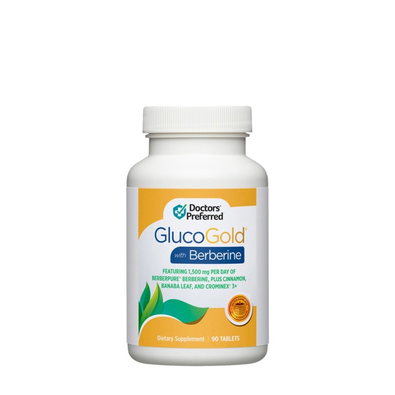 Doctor’s Preferred Glucogold With Berberine, Formula Avansata Pentru Reducerea Glicemiei Cu Berberina, 90 Tb