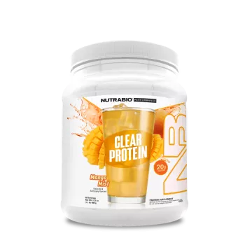 Nutrabioclear Whey Protein Isolate Mango, Izolat Proteic Din Zer Clar Cu Aroma De Mango, 489 G