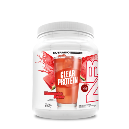 Nutrabio Clear Whey Protein Isolate Fruit Punch, Proteina Izolata Din Zer Cu Textura Transparenta Cu Aroma De Fructe, 511 G
