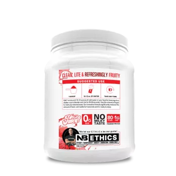 Nutrabio Clear Whey Protein Isolate Fruit Punch, Proteina Izolata Din Zer Cu Textura Transparenta Cu Aroma De Fructe, 511 G