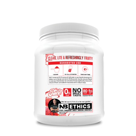 Nutrabio Clear Whey Protein Isolate Fruit Punch, Proteina Izolata Din Zer Cu Textura Transparenta Cu Aroma De Fructe, 511 G