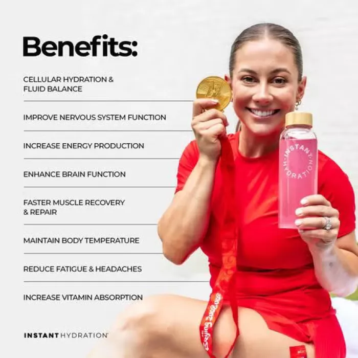 Instant Hydration, Premium Electrolyte Drink Mix, Electroliti Cu Aroma De Cirese Si Lime, 1 Plic, 8,6 G