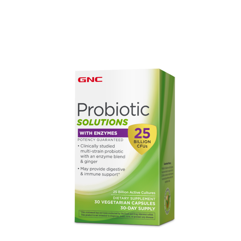 Probiotic lab4 studiat clinic, 25 miliarde ufc culturi vii cu enzime digestive si ghimbir (30 cps), GNC Live Well