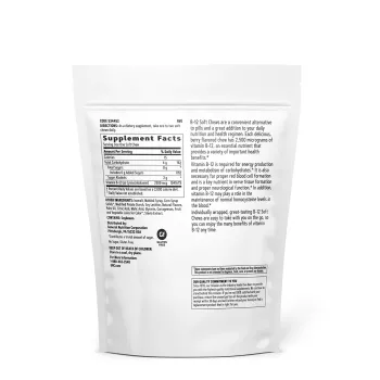 Gnc Vitamina B-12 2500 Mcg, Cu Aroma De Fructe De Padure, 60 Caramele