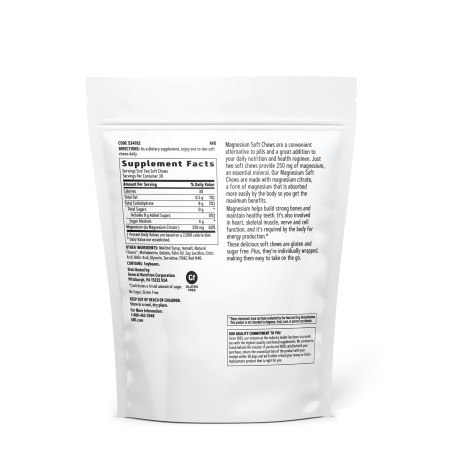 Magneziu cu aroma naturala de capsuni pentru relaxare musculara si sustinerea sistemului nervos (60 caramele), GNC Live Well