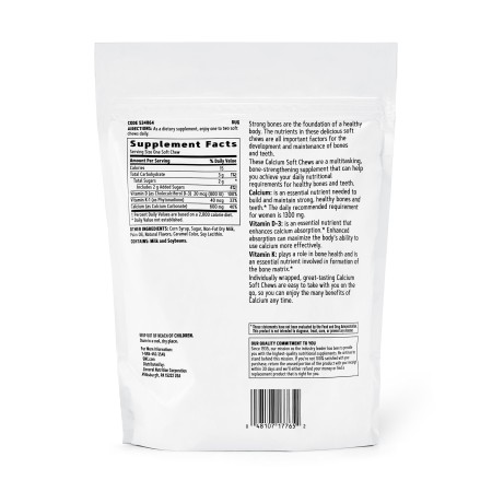 Calciu caramele cu aroma naturala de caramel (60 caramele), GNC Live Well