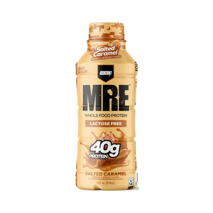 Redcone1 Mre Whole Food Protein Shake Rtd, Shake Proteic Din Alimente Integrale Rtd Cu Aroma De Caramel Sarat, 414 Ml