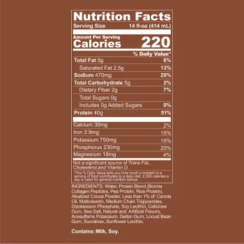Redcone1 Mre Protein Shake, Shake Proteic Cu Aroma De Prajitura De Ciocolata, 414 Ml