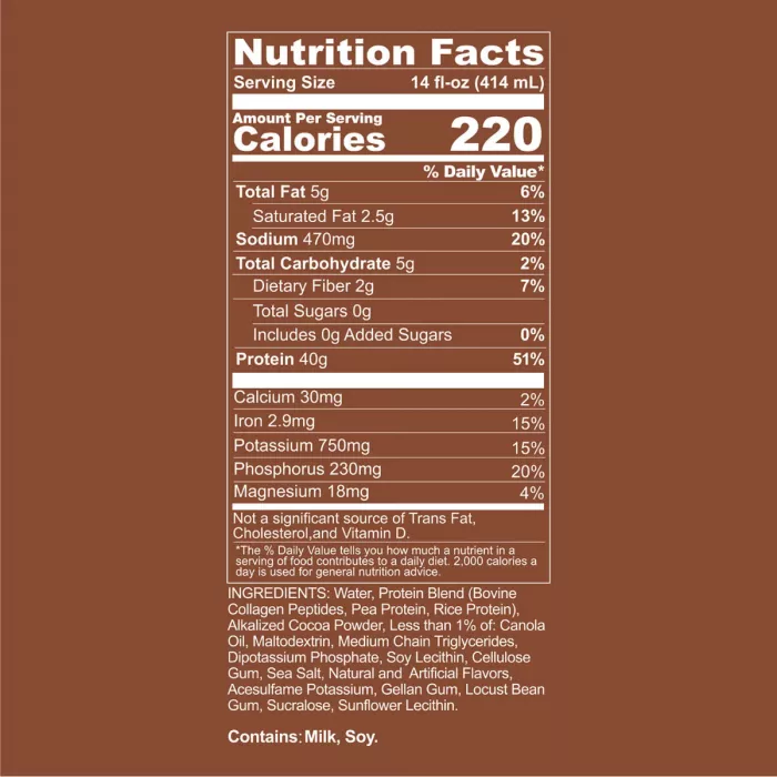 Redcone1 Mre Protein Shake, Shake Proteic Cu Aroma De Prajitura De Ciocolata, 414 Ml
