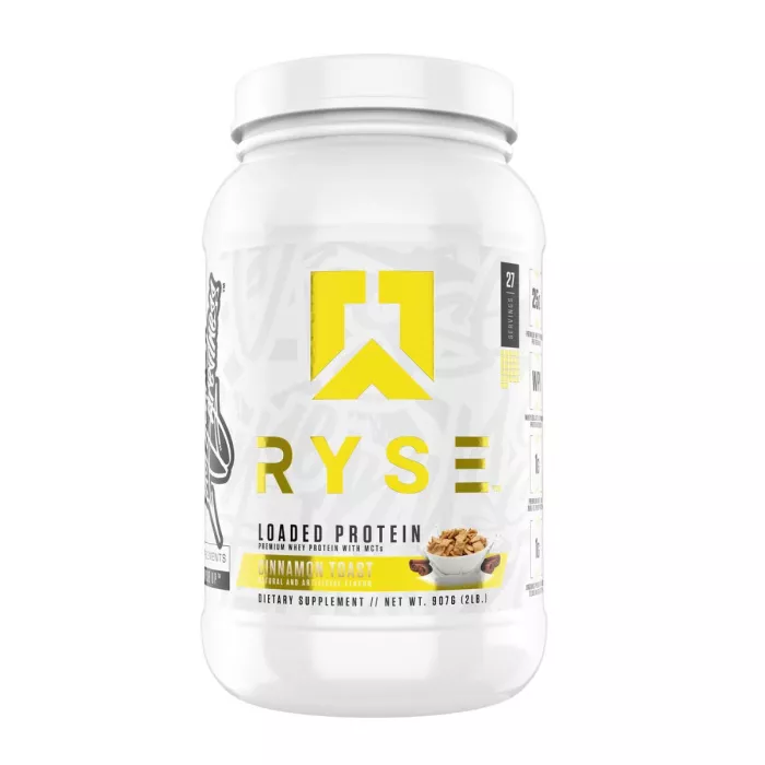 Ryse Loaded Protein - Cinnamon Toast Flavor, Proteina Din Zer Cu Aroma De Scortisoara, 907 G Ryse Loaded Protein - Cinnamon Toast Flavor, Proteina Din Zer Cu Aroma De Scortisoara, 907 G