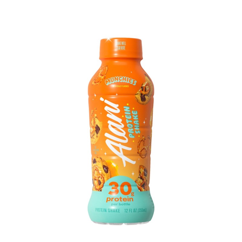 Alani Nu Protein Shake Munchies Flavor, Shake Proteic Cu Aroma De Covrigei, 355 Ml