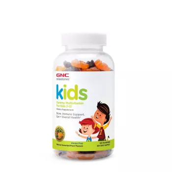 Gnc Milestones Kids Multivitamin Gummy, Multivitamine Pentru Copii 2-12 Ani, 120 Jeleuri Gnc Milestones Kids Multivitamin Gummy, Multivitamine Pentru Copii 2-12 Ani, 120 Jeleuri
