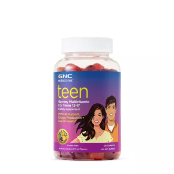 Milestones Teen, Multivitamine Jeleuri pentru adolescenti 12-17 ani (120 jeleuri), GNC Live Well Milestones Teen, Multivitamine Jeleuri pentru adolescenti 12-17 ani (120 jeleuri), GNC Live Well
