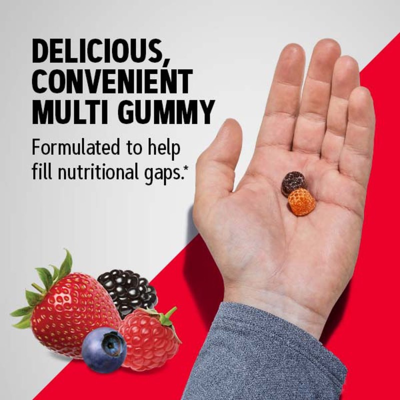 Mega Men, Multivitamine jeleuri pentru barbati cu aroma naturala de fructe de padure (120 Jeleuri), GNC Live Well