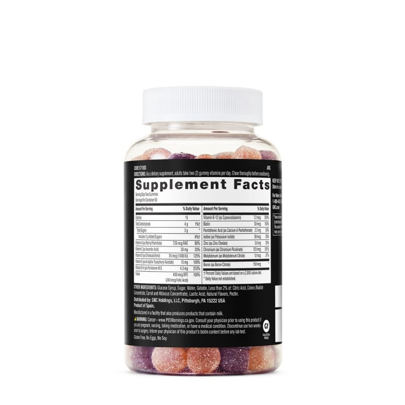 Mega Men, Multivitamine jeleuri pentru barbati cu aroma naturala de fructe de padure (120 Jeleuri), GNC Live Well