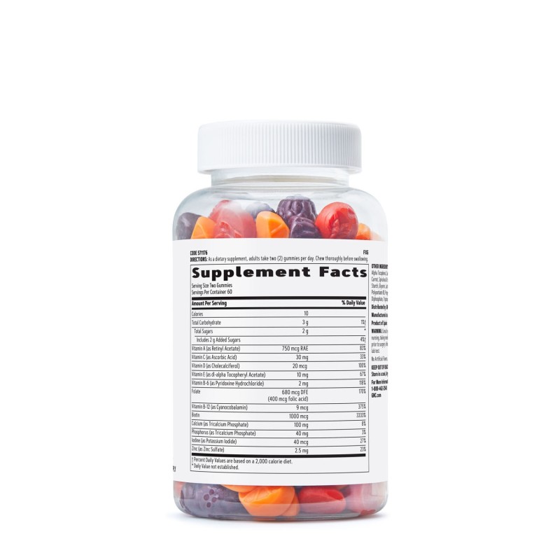 Gnc Women’s Multivitamin 50+ Gummies, Jeleuri Cu Multivitamine Pentru Femei 50+ Cu Aroma De Fructe Asortate, 120 Jeleuri