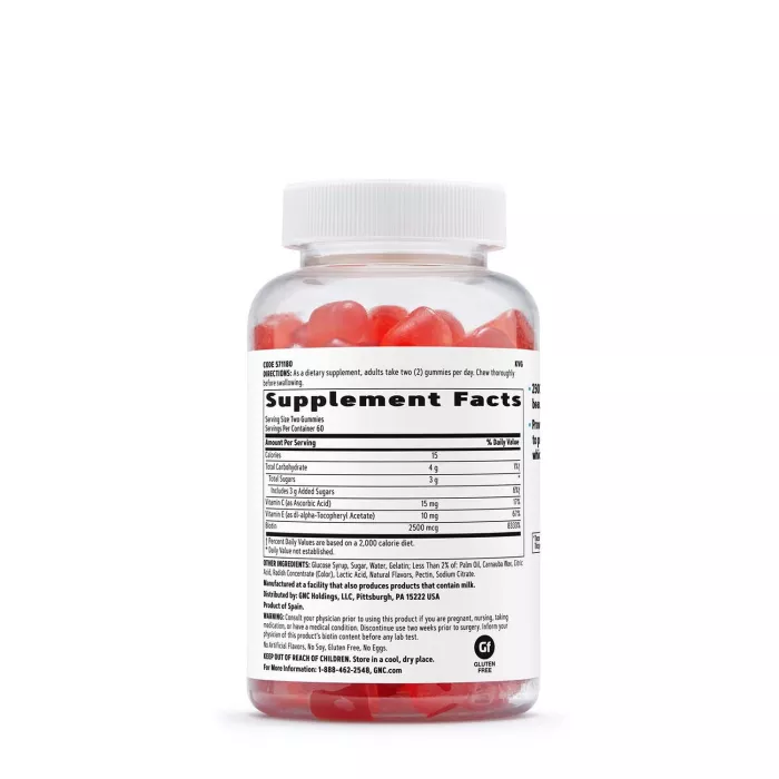 Gnc Women’s Hair, Skin & Nails Formula, Formula Pentru Par, Piele Si Unghii, Jeleuri Cu Aroma De Capsuni, 120 Jeleuri Gnc Women’s Hair, Skin & Nails Formula, Formula Pentru Par, Piele Si Unghii, Jeleuri Cu Aroma De Capsuni, 120 Jeleuri