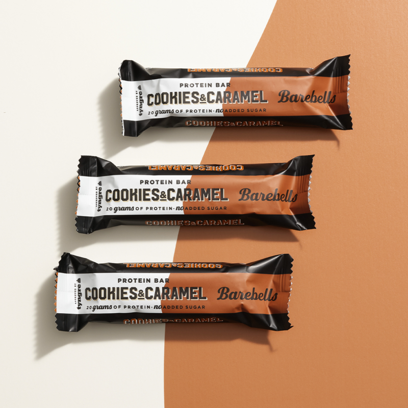 Barebells Bars Baton Proteic Cu Aroma De Biscuiti Si Caramel, 55g