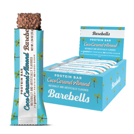 Barebells Protein Bar Baton Proteic Cu Aroma De Unt De Cocos, Caramel Si Migdale, 55 G