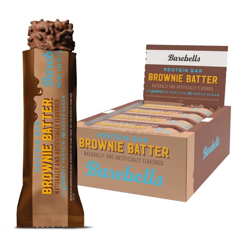 Barebells Protein Bar Brownie Batter, Baton Proteic Cu Aroma De Crema De Brownie, 55 G