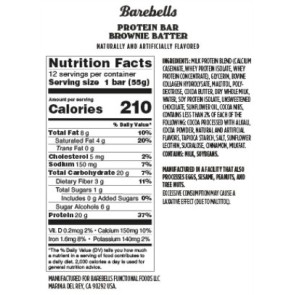 Barebells Protein Bar Brownie Batter, Baton Proteic Cu Aroma De Crema De Brownie, 55 G