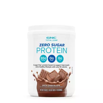 Gnc Total Lean Zero Sugar, Proteina Fara Zahar Cu Aroma De Ciocolata, 500 G
