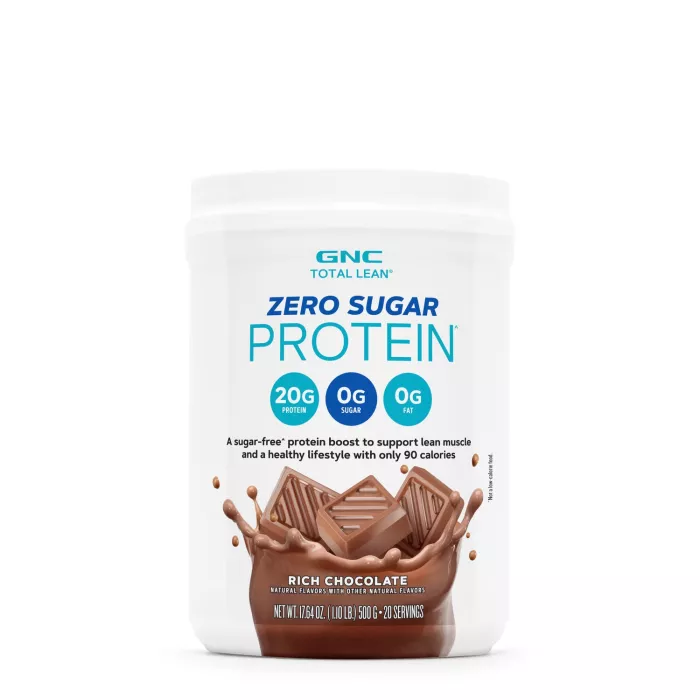 Gnc Total Lean Zero Sugar, Proteina Fara Zahar Cu Aroma De Ciocolata, 500 G Gnc Total Lean Zero Sugar, Proteina Fara Zahar Cu Aroma De Ciocolata, 500 G