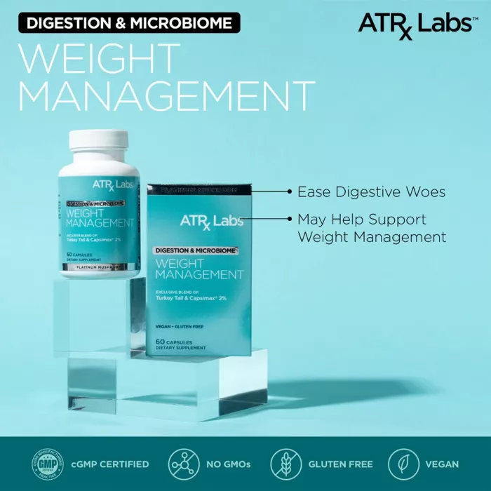 Atrx Labs Weight Management Platinum Mushroom, Solutie Superioara Pentru Controlul Greutatii, 60 Cps Atrx Labs Weight Management Platinum Mushroom, Solutie Superioara Pentru Controlul Greutatii, 60 Cps