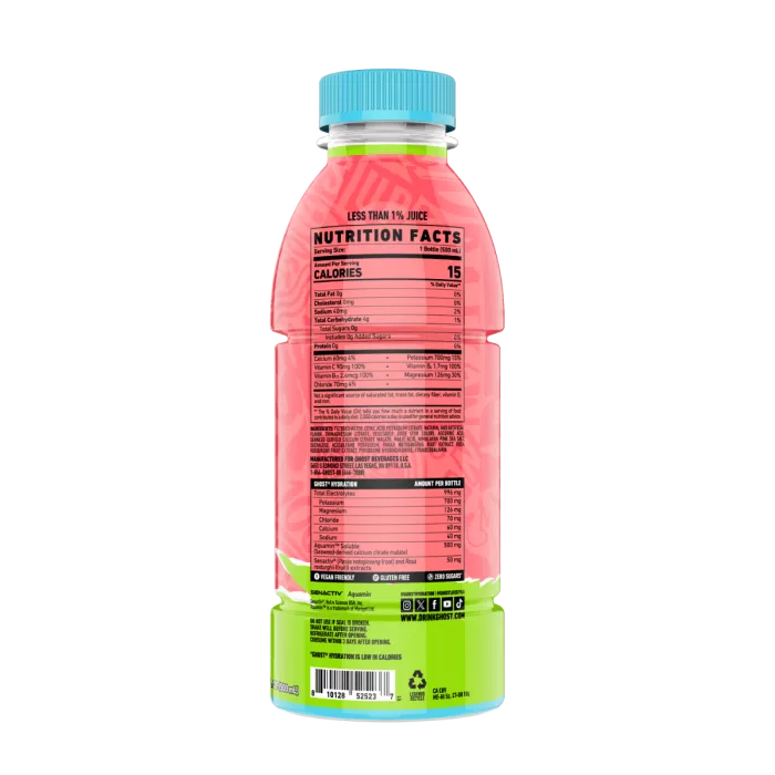 Ghost Hydration Drink Kiwi Strawberry Flavor, Bautura Pentru Rehidratare Cu Aroma De Kiwi Si Capsuni, 500 Ml
