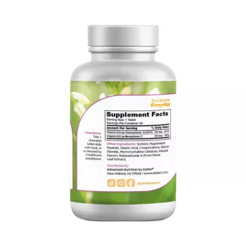 Zahler Chewable Vitamin D3 And K2, Vitamina D3+k2 Masticabila, Formula Avansata Pentru Absorbtie Superioara, 90 Tb