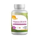 Zahler Chewable Vitamin D3 And K2, Vitamina D3+k2 Masticabila, Formula Avansata Pentru Absorbtie Superioara, 90 Tb