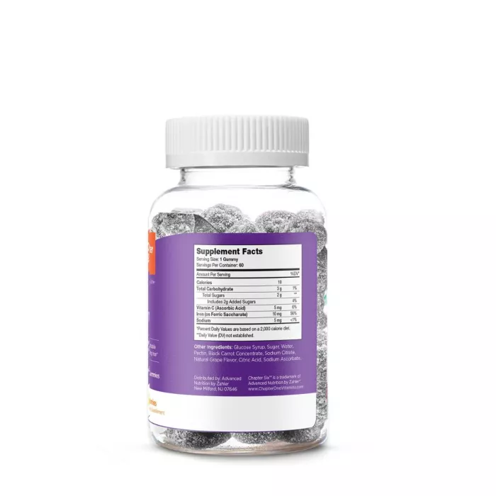 Zahler Chapter Six Iron Supplement, Formula De Fier Completa, 60 Jeleuri