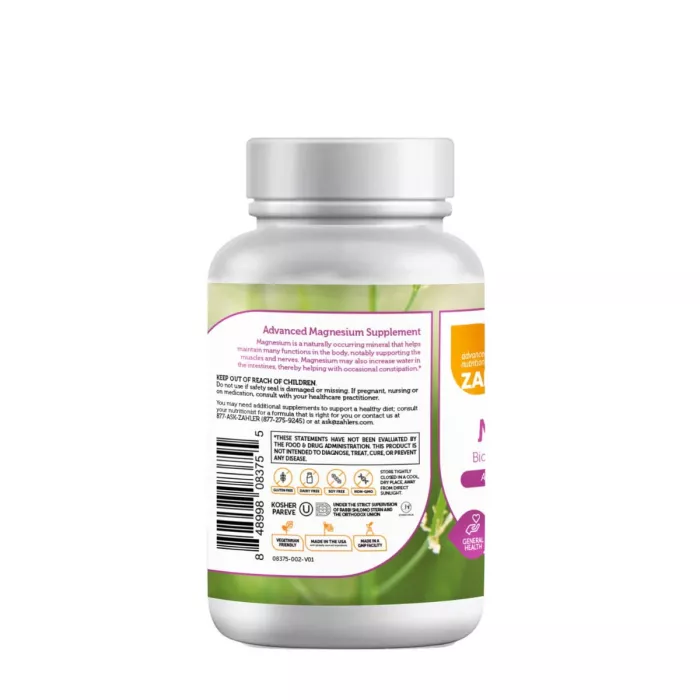 Zahler Magnesium Citrate, Citrat De Magneziu Pentru Sanatatea Inimii Si Sistemului Nervos, 90 Cps