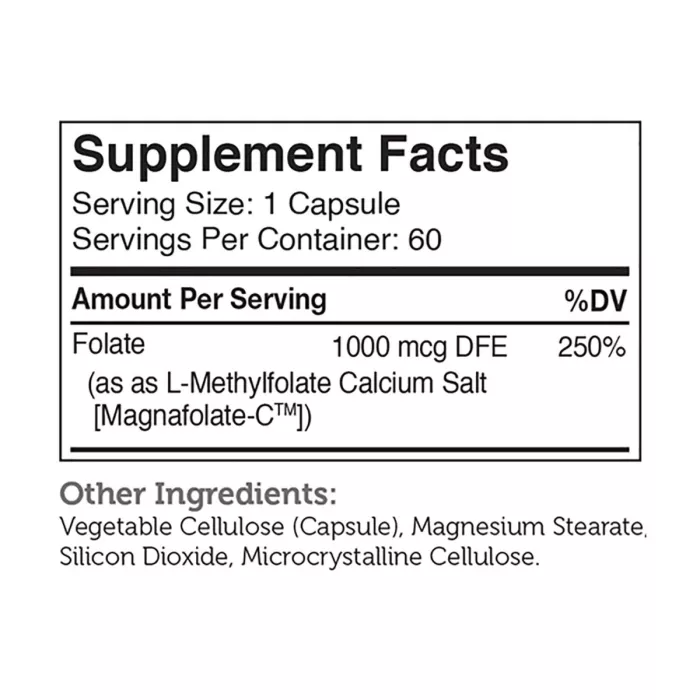 Zahler Methylfolat, Forma Stabila Si Activa De Acid Folic Metilfolat, 60 Cps