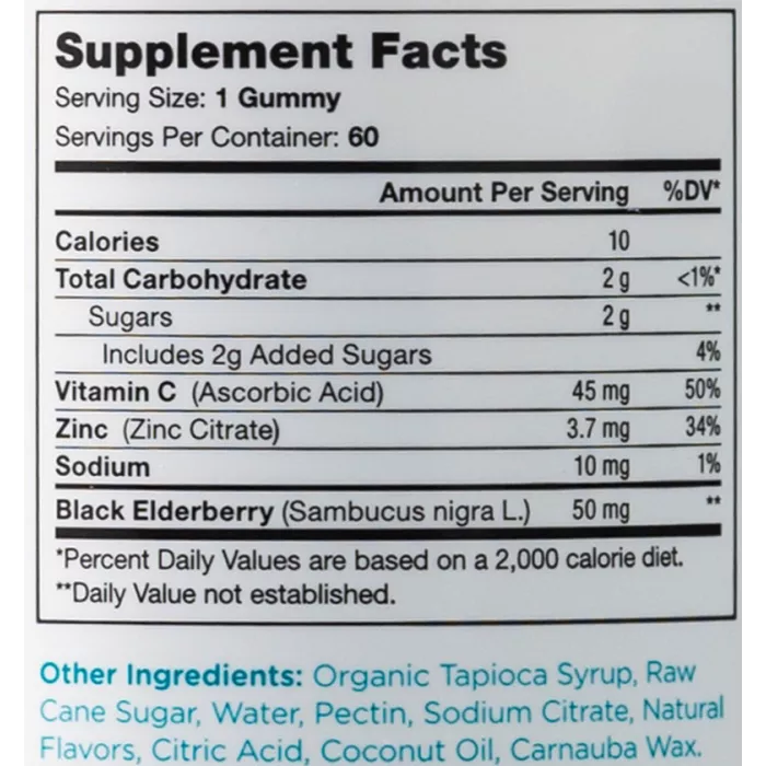 Zahler Chapter One Kids Immunity, Kosher Certified, Flavored Gummies, Multivitamine Pentru Sustinerea Imunitatii Pentru Copii, 60 Jeleuri