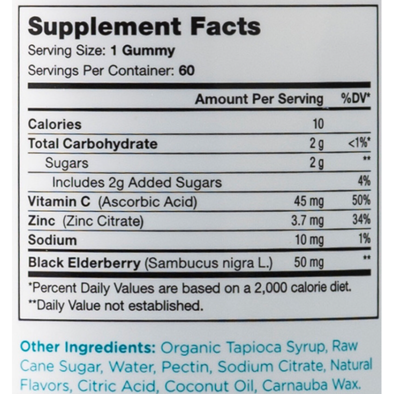 Zahler Chapter One Kids Immunity, Kosher Certified, Flavored Gummies, Multivitamine Pentru Sustinerea Imunitatii Pentru Copii, 60 Jeleuri