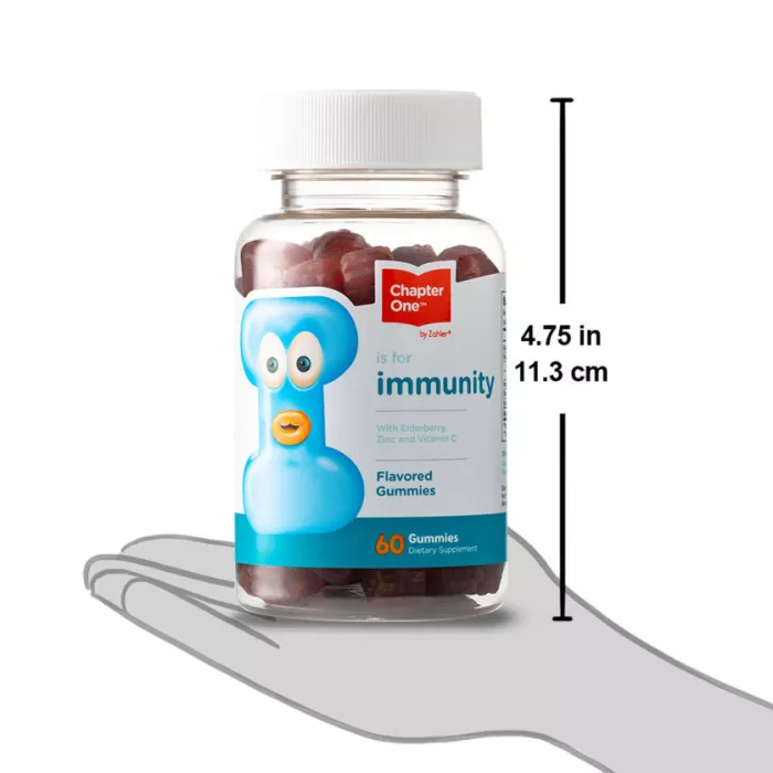 Zahler Chapter One Kids Immunity, Kosher Certified, Flavored Gummies, Multivitamine Pentru Sustinerea Imunitatii Pentru Copii, 60 Jeleuri