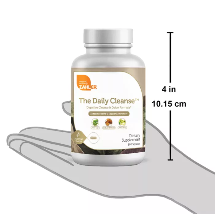 Zahler The Daily Cleanse, Formula Avansata Pentru Detoxifierea Organismului, 60 Cps