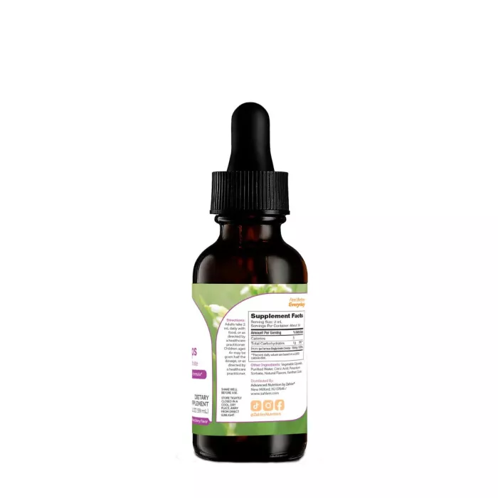Zahler Liquid Iron Drops, Fier Bisglicinat Lichid Cu Aroma De Fructe De Padure, 59 Ml