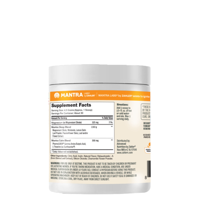 Zahler Mantra Rest, Formula Pentru Relaxare Si Somn Odihnitor, Cu Aroma Naturala De Lamaie Si Musetel, 135 G