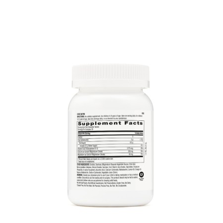 Gnc Milestones Kids Chewable Calcium, Calciu Pentru Copii 4-12 Ani, Cu Aroma Naturala De Limonada Si Afine, 60 Tb