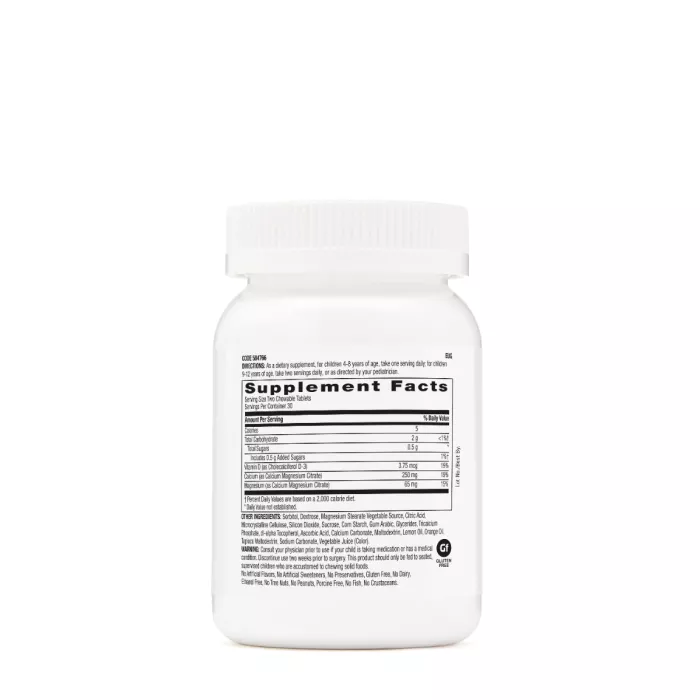 Gnc Milestones Kids Chewable Calcium, Calciu Pentru Copii 4-12 Ani, Cu Aroma Naturala De Limonada Si Afine, 60 Tb Gnc Milestones Kids Chewable Calcium, Calciu Pentru Copii 4-12 Ani, Cu Aroma Naturala De Limonada Si Afine, 60 Tb