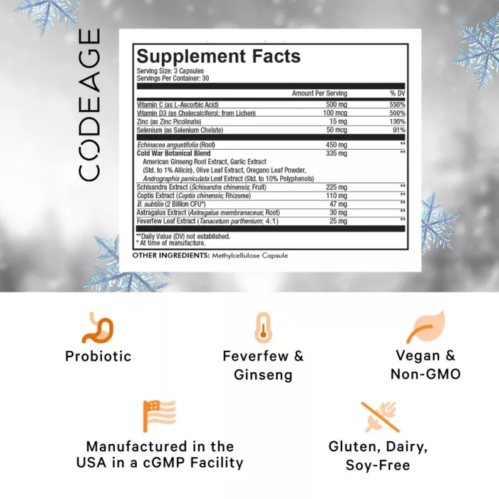 Codeage Clearhead Daily Multivitamins, Formula Premium Pentru Sustinerea Imunitatii, Energie Si Vitalitate, 90 Cps Codeage Clearhead Daily Multivitamins, Formula Premium Pentru Sustinerea Imunitatii, Energie Si Vitalitate, 90 Cps