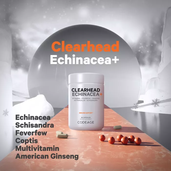 Codeage Clearhead Daily Multivitamins, Formula Premium Pentru Sustinerea Imunitatii, Energie Si Vitalitate, 90 Cps Codeage Clearhead Daily Multivitamins, Formula Premium Pentru Sustinerea Imunitatii, Energie Si Vitalitate, 90 Cps