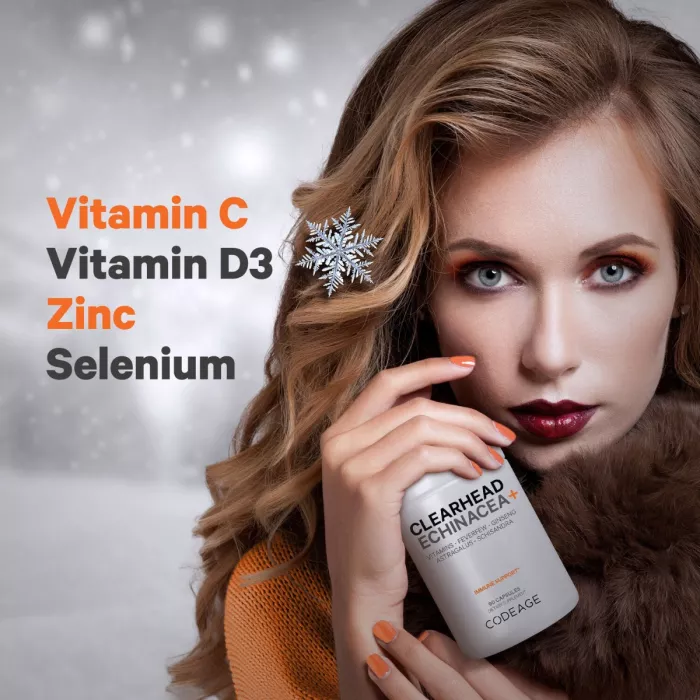 Codeage Clearhead Daily Multivitamins, Formula Premium Pentru Sustinerea Imunitatii, Energie Si Vitalitate, 90 Cps Codeage Clearhead Daily Multivitamins, Formula Premium Pentru Sustinerea Imunitatii, Energie Si Vitalitate, 90 Cps