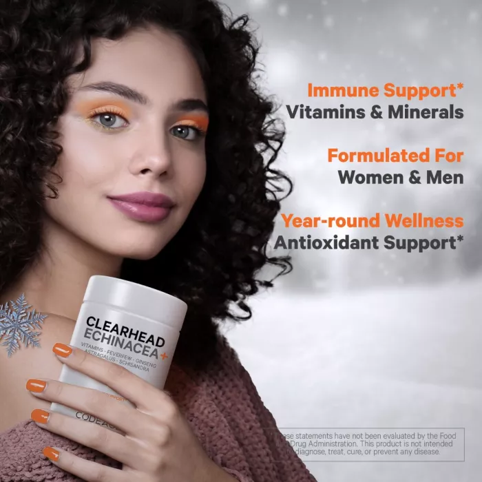 Codeage Clearhead Daily Multivitamins, Formula Premium Pentru Sustinerea Imunitatii, Energie Si Vitalitate, 90 Cps Codeage Clearhead Daily Multivitamins, Formula Premium Pentru Sustinerea Imunitatii, Energie Si Vitalitate, 90 Cps