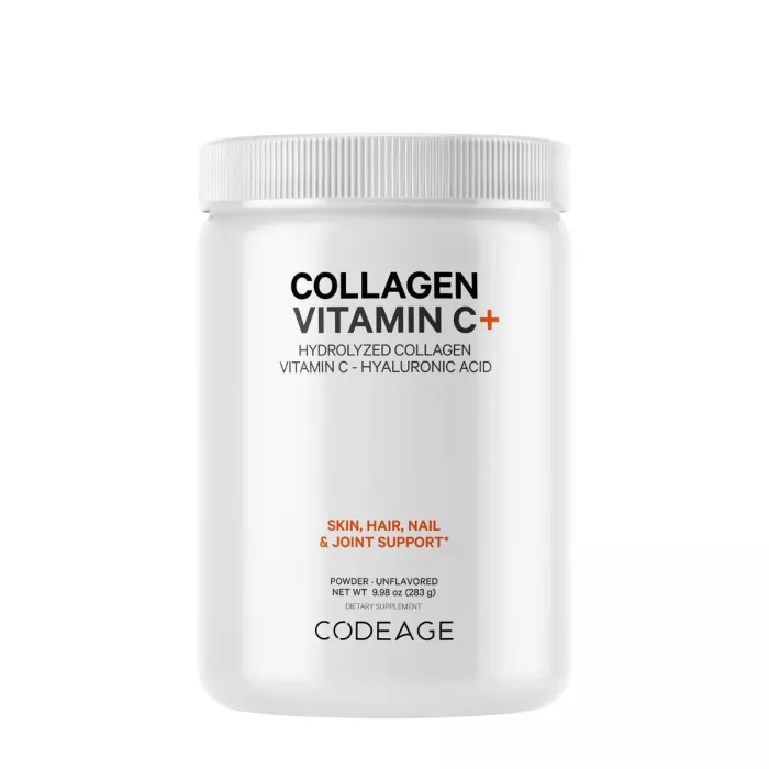 Codeage Collagen Vitamin C+, Colagen Hidrolizat Cu Vitamina C Si Acid Hialuronic, 283 G Codeage Collagen Vitamin C+, Colagen Hidrolizat Cu Vitamina C Si Acid Hialuronic, 283 G