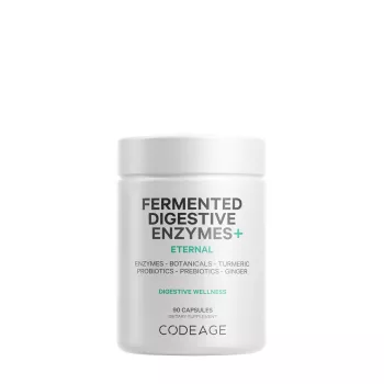 Codeage Fermented Digestive Enzymes With Probiotics & Prebiotics, Enzime Digestive Cu Probiotice Si Prebiotice Pentru Sustinerea Digestiei, 90 Cps