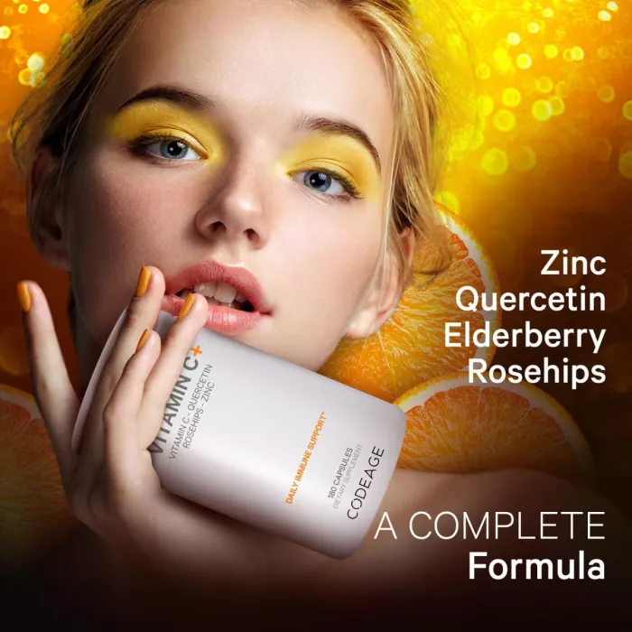 Codeage Liposomal Vitamin C, Vitamina C Liposomala - Formula Avansata Pentru Absorbtie Superioara, 180 Cps Codeage Liposomal Vitamin C, Vitamina C Liposomala - Formula Avansata Pentru Absorbtie Superioara, 180 Cps